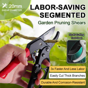 ✂️ Sharp Durable Stainless Steel Corrosion-Resistant Storable Pruner - Effortless Segmented Garden Pruning Shears