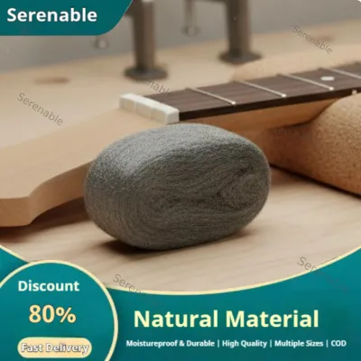 Serenable Soft and Flexible 00000 Grade Steel Wool Guitar Fret Polishing Wool Abrasive Material for Woodworkers