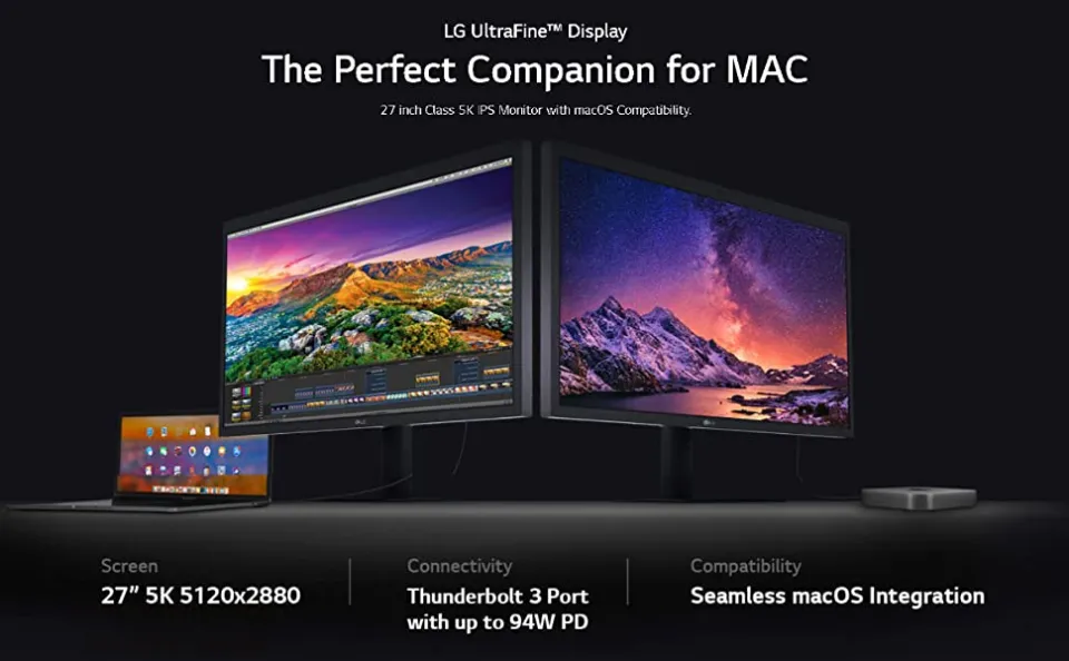 ★LG UltraFine 5Kモニター★ 27MD5KA 27インチ Mac Lg 27-inch 5k Uhd Ultrafine Ips Monitor With Macos Compatibility