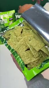 Kale chips with jasmine tea flavor are crispy Kale Crisp Chips Jasmine Tea Flavor Snacks