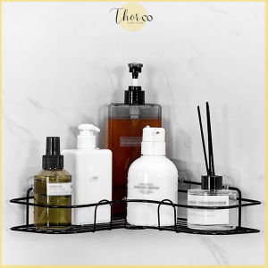 Wall Mounted Bathroom Shelf Shower Caddy Rack No Punching Triangle Storage Rack For Bathroom Kitchen Bathroom Accessories