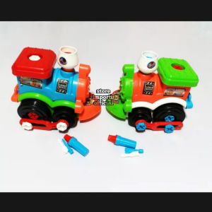 Mainan Anak DIY Train Bongkar Pasang OCT 5743 Murah | Mainan Anak Edukasi Kereta Lokomotif Bongkar Pasang Set Obeng Terbaru | Mainan Anak Take Apart Train Bisa Dibongkar Dan Pasang Bahan Plastik Berkuaitas