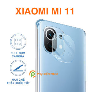 Cường lực camera Mi 11 độ cứng 9H bảo vệ cả phần mắt và viền camera - Dán camera Xiaomi Mi 11