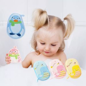 Baby Sponge Soft Back Wipe For New Born Baby Scrub Washcloth Bath Sponge Cartoon Rubbing Bath Towel Sponge