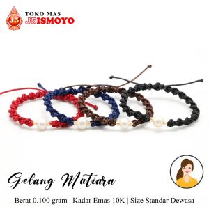 Gelang Emas Tali Mutiara J5 Michi J5 Ismoyo