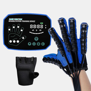 Salorie Rehabilitation Robot Gloves Hemiplegia Stroke Hand Rehab Five-Fingers Training Equipment - Strength Adjust/LCD Display/Touch Keys/Exquisite Packaging/AI Smart Chip