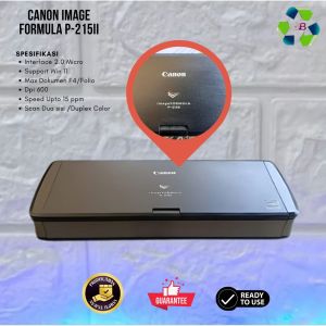 Scanner Folio F4 Portable Canon Image Formula P-215ii Bisa Warna dua SIsi Duplex