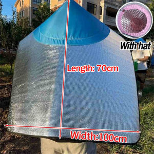 Integrated Rural Sunscreen Hat Floral Tea Picking Village Womens Long Brim Hat Heat Insulation Windproof Outdoor Cap Heat Insulation Work Spire Hat  Sunshade Spire Hat Farm Hats Insulation Rain Protection Tea Hat