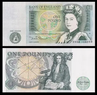 英国/英格兰 UK ENGLAND 1 pound (1981) UNC 100% NEW AND REAL BANKNOTE