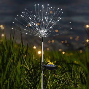 COD 90/120LED โคมไฟดอกไม้ไฟพลังงานแสงอาทิตย์กลางแจ้งกันน้ำไฟสนามหญ้าสวนคริสต์มาสปาร์ตี้งานแต่งงานตกแต่งวันหยุด