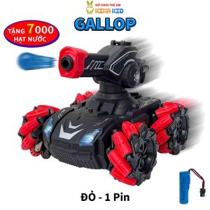 Xe Tăng Điều Khiển Từ Xa Gallop Xoay 360 Độ Phun sương Sáng Đèn Và Phát Nhạc Vui Nhộn