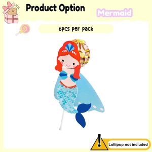 [iRojak] Candy Card Lollipop Holder Candy Decoration Card Birthday Doorgift Goodies Bag 棒棒糖卡纸 Kad Lolipop - BT385