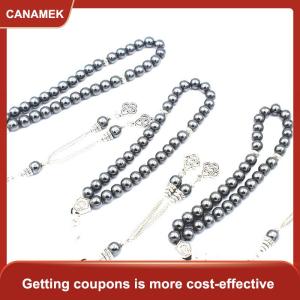 【CANAMEK 】 8MM Round Beads Gallstone Type Middle Eastern Islam Muslim Tasby Handmade Rosary