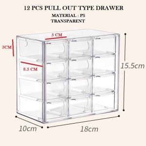 Bead Manik Organizer Drawer Pearl Small Item Storage Box Dustpoof Water Proof Blocks Transparent Cover Bricks 串珠收纳盒装珠子