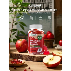 CareLeaf ACV Gummies Apple Cider Vinegar Appetite Digestion Gut Health Immune Support 60pcs SG Stock