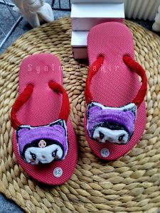 Sandal anak peremuan hembos boneka kuromi sendal jepit anak perempuan kuromi