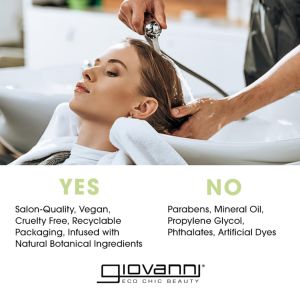 GIOVANNI 2chic Ultra-Revive Super Potion - Anti-Frizz Serum to Moisturize Dry Unruly Hair Enriched with Pineapple & Ginger Works Great with Curly Hair Color-Safe Hair Oil Serum - 2.75 oz