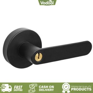[VSC] Indoor Door Lock Reversible Right Left Sided Doors Aluminum Alloy Handle Lock for Room Office Bedroom Home Privacy