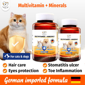 Cassiel Pet Multivitamins Dog And Cat Gain Weight Vitamin Pet Nutrition 60ml/150ml for Appetite Booster Multivitamin