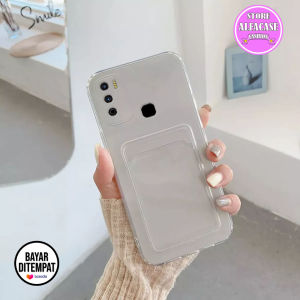 Case Slot Card Bening INFINIX HOT 9 PLAY Pelindung Belakang Ponsel - Pelindung Handphone - Case Handphone - Softcase Slot Card - Cassing Handphone(AFC)