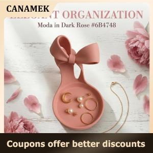 【 CANAMEK 】 Vanity Table Jewelry Tray 3D Printed High Heel Display Stand Earring Necklace Ring Organizer Storage Solution
