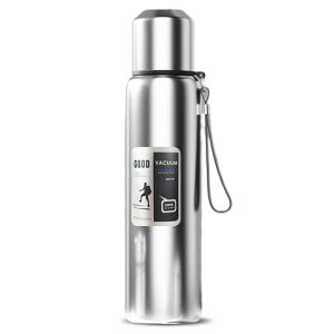 600-1000ml Stainless Steel Insulated Tumbler W/Handle Strap for Hot Cold Drink