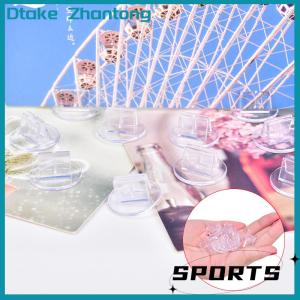 Dtake 10 Pcs Plastic Cards Stand Unique Transparent Props for Paper Board Games Cards