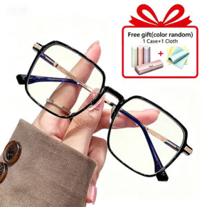 【Free Case】Myopic Photochromic Glasses 0~400 Graded Glasses for Nearsighted for Women Are Anti Blue Light and Anti Radiation