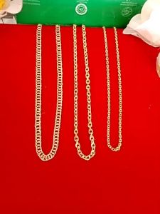 Kalung Wanita Rantai Tempahan Lapis Emas Anti Karat