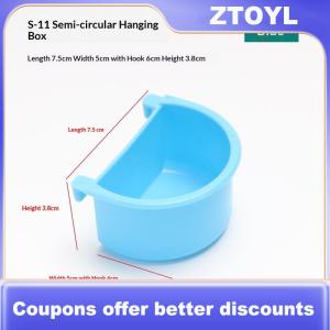 【ZTOYL】 New 5Pcs Bird Thực Phẩm Cho Ăn Món Ăn Dễ Dàng Để Cài Đặt Chim Lồng Trung Chuyển Bát Cho Động Vật Nhỏ Budgie Parrot Parakeets Lovebirds
