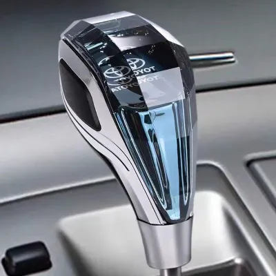 【COD】Crystal Gear Shift Knob Handle Gear Stick Car Gear Knob LED Light Shift Lever with USB Charger
