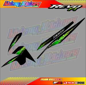 STRIPING VARIASI MOTOR HONDA REVO FI  / STIKER LIST MOTOR HONDA REVO FI