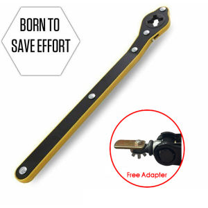 【🇲🇾Free adapter】Car Scissor Jack Ratchet Wrench Garage Tire Wheel Lug Wrench Handle Repair Tool