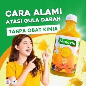 Cuka Nanas NENAVIN - Untuk Diabetes dan Asam Urat - 300 ML - HALAL - BPOM
