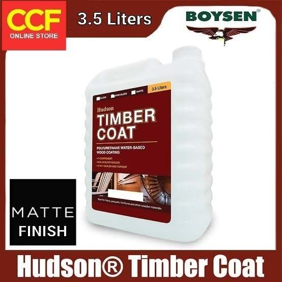 Timbercoat Hudson Polyurethane Waterbased Wood Varnish 3.5 kg Matte