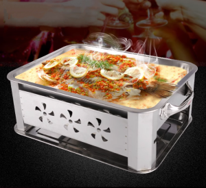 Bếp Hấp Nướng Cá Tại Bàn sử dụng Than hoặc Cồn Subwoofer Dual Inox 304 - hàng cao cấp (Cooker)