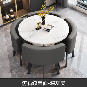dining table home dining table storage floor table and chair combination reception round table