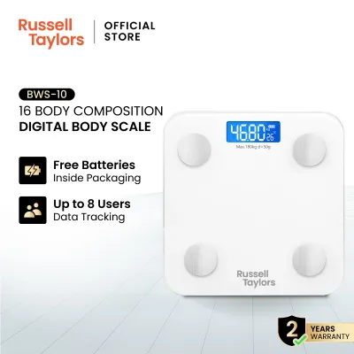 Russell Taylors Bluetooth Body Fat Weighing Scale BWS-10
