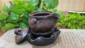 Purple Clay Creative Flying Dragon Teapot Large Capacity Pure Handmade Retro Ceramic Travel Tea Set Tea Brewing Pot - Reliable Utility | Barangan Berkualiti Reka Bentuk Praktikal Mud...