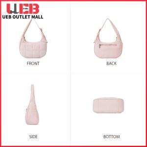 UEB Modern Women Tote Bag Quilted Puffer Crescent Shoulder Bag Nylon Handbag for Work and Outings