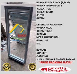 JENDELA ALUMINIUM UK 30X100CM SINGLE POLOS