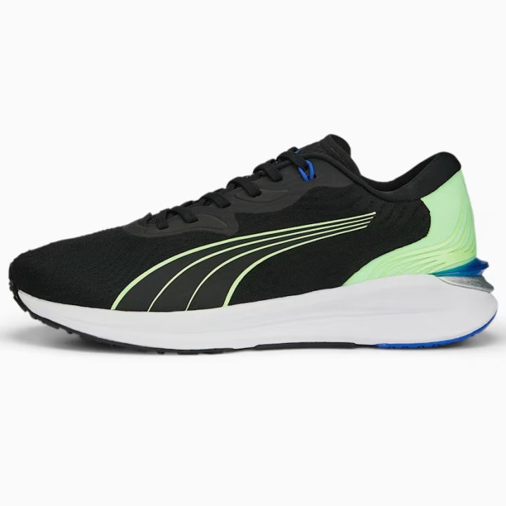 Puma Sepatu Lari Electrify Nitro Black-Fizzy Lime 376814 10