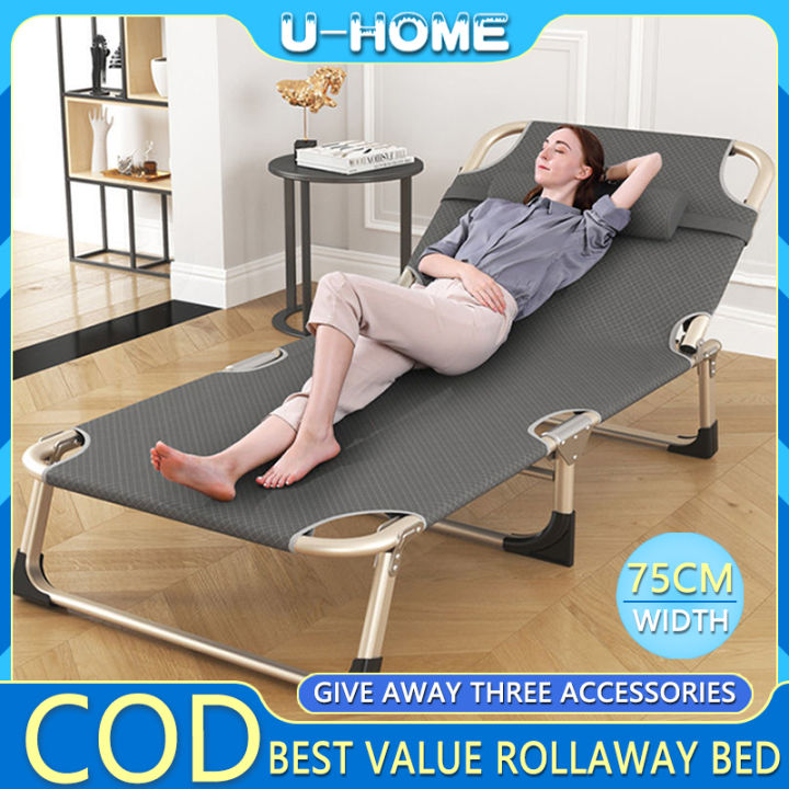 Folding bed Outdoor adjustable folding bed Office nap bed Easy to carry ...