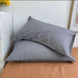 Plain Pillow Cases Premium Quality Semi Cotton Bantal Cadar Solid Color Pillowcase Pillow Case Bedding Sales Blue Black Pink Gray Brown Maroon 8 Color Available COD 2PCS Set 48*74CM/18x28inches