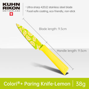 KUHN RIKON Fruit Knife Colori Paring Knife Stainless Steel Kitchen Knife Funky Fruit Print Patterns New Year Gifts