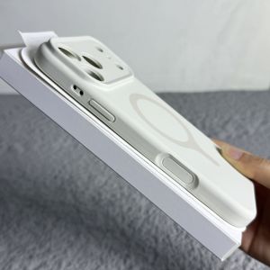 Original Liquid Silicone For Magsafe Magne Case For iPhone 17 16 Pro Max Wireless Charger Shockproof Soft Lining Fabric Cover
