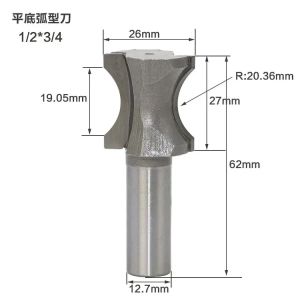 Hanson8 Bakuke Milling and Trimming Machine Engraving Woodworking Cutter Flat - Bottom Arc Cutt 9N5Q1