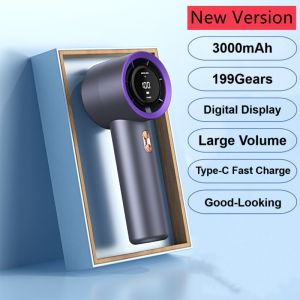 RYGLO Handheld Fan Mini Fan 200Gears Wind Power Portable Small Fan