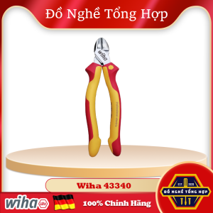 Kìm Cắt 180mm Cách Điện 1000 Volt WIHA 43340 [chính hãng Đức/Germany]