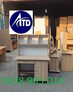 Bàn học sinh giá rẻ bàn học sinh tiểu học gỗ kèm kệ sách cho học sinh tiểu học giá rẻ tại xưởng giao nhanh HCM BDĐN